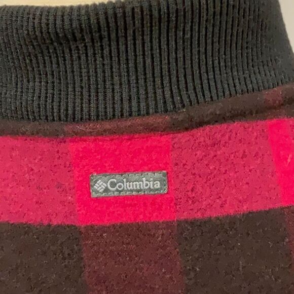 Columbia Red Buffalo Plaid Full Zip Jacket Size Small - Picture 5 of 5